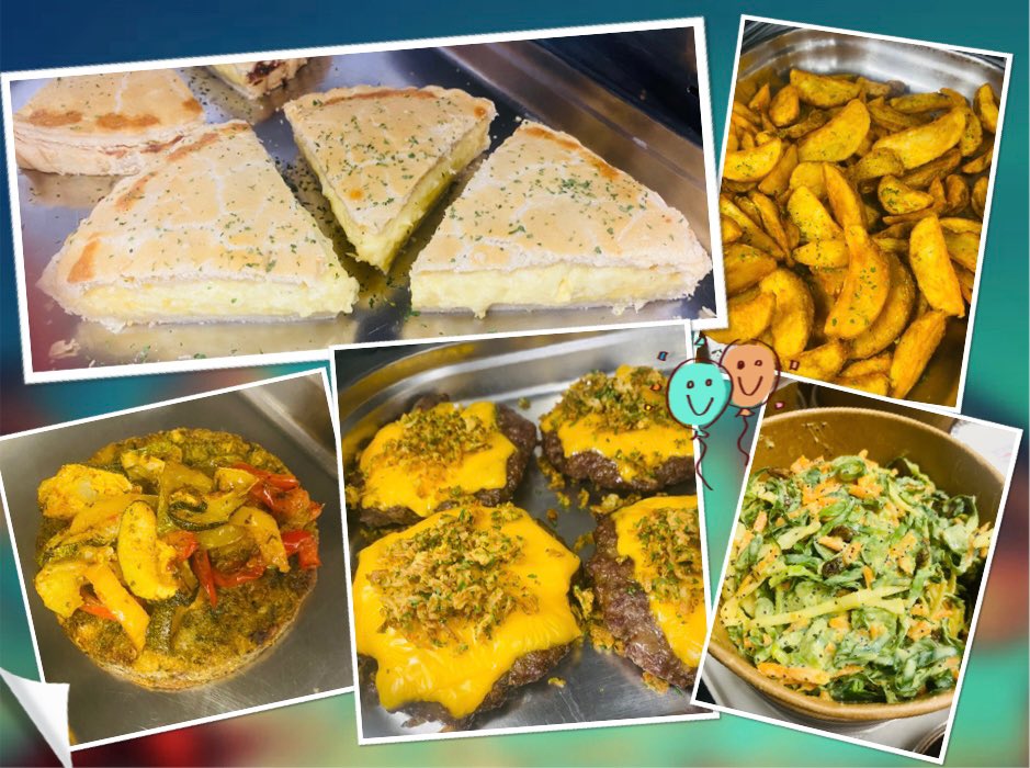 SweetCarolineKM's tweet photo. ‚Homemade’ „take away” kind of Saturday night @GMMH_NHS 😊 
@KMCateringTeam #tasty #fakeaway #goodfood #teamwork 💙💚 https://t.co/TN3c06KFfd