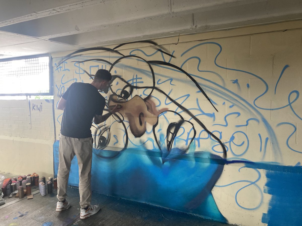 MartinChelt's tweet photo. Done jump racing, jazz, poetry, science, classical music &amp; cricket but more Cheltenham festivals yet! Great to see fabulous ⁦@CheltPaintFest⁩ 2024 underway today, including many of the permanent murals that are turning parts of town into to a wonderful outdoor art gallery. https://t.co/SnAGPBysBu