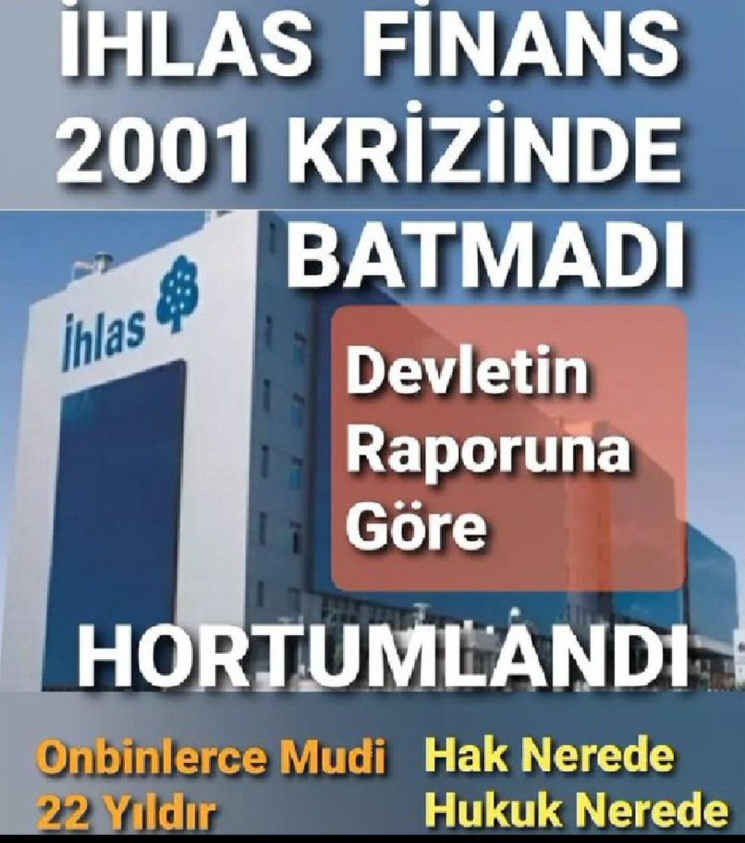 #İHLASFİNANS
#MağduriyetYaratmadıMı
#NiyeSusPusOldunuz
ÜLKEDEKİ MAĞDURİYETLERİ ÇÖZMEK ,GÜNDEME GETİRMEK İSTEYEN SİYASİLER
  24 YILLIK NASIRLAŞMIŞ,ONBİNLERİ PERİŞAN EDEN #İHLASFİNANS DAVASINI NİYE GÖRMÜYORSUNUZ⁉️
<a href="/RTEdijital/">Erdoğan Dijital Medya</a> <a href="/eczozgurozel/">Özgür Özel</a> <a href="/erbakanfatih/">Dr. Fatih Erbakan</a> <a href="/musavat35/">Müsavat Dervişoğlu</a> <a href="/dbdevletbahceli/">Devlet Bahçeli</a>