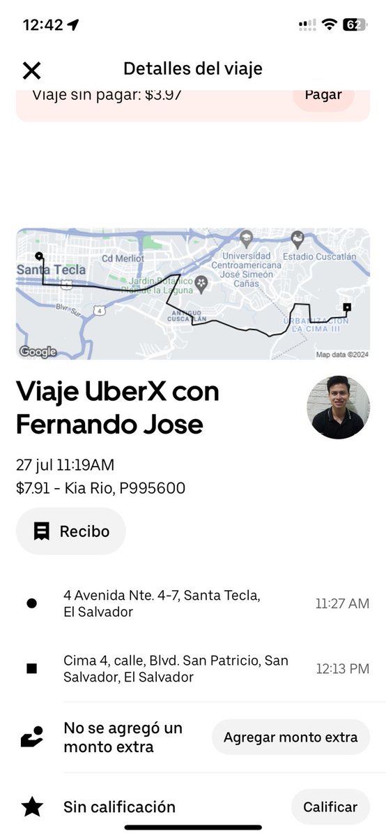 Estafadores de UBER pedí un viaje hacia atrium plaza y no lo cancela y se va hasta la cima 4 haciendo más tiempo para robar dinero y cuando se le llama al viajero lo amenaza uno se escribe a la app de #uberdriver y nunca resuelven ayúdenme a compartir para q no sigan robando