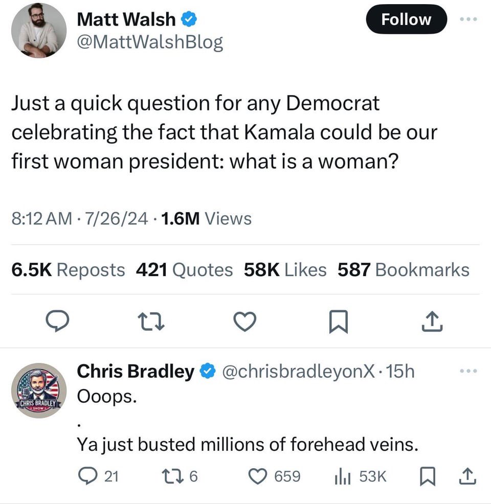 RightWingCope's tweet photo. Conservatives think they’re Albert Einstein after refusing to learn the difference between sex and gender, then trying to act like it’s somehow our problem https://t.co/dOzJ8GB77R