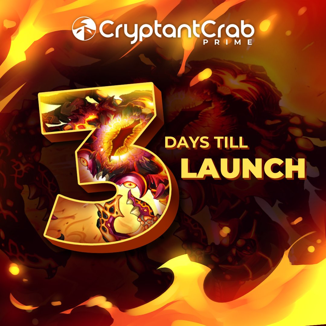 CryptantCrab's tweet image. ⏳ The wait is almost over! Less than 3 more days until CryptantCrab Prime goes live on Arbitrum!