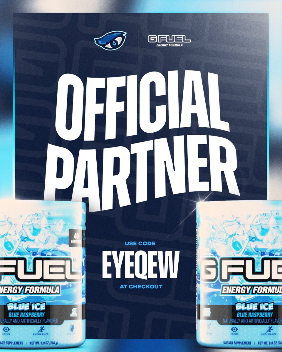 itsEyeQew's tweet image. Super Excited to Announce, I’m Officially Partnered w/ @GFuelEnergy 🔥

Use Code EyeQew for 20% off!
#GFUELPartner