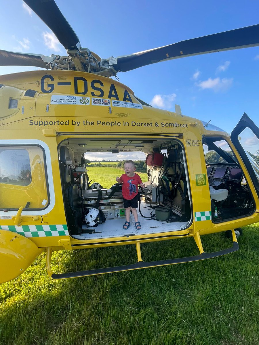 CSim93's tweet image. A fantastic experience for my son with @dsairambulance who took the time to engage with him whilst clinicians dealt with an incident. A fantastic and very well needed service!