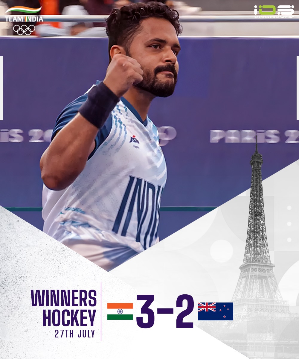 iosindiaoff's tweet photo. Clinical finish by captain @13harmanpreet helps #TeamINDIA with 3 crucial points in the 1st match

#TeamIOS #paris2024olympics #Cheer4Bharat #INDvNZ https://t.co/7RjHdYoRHR