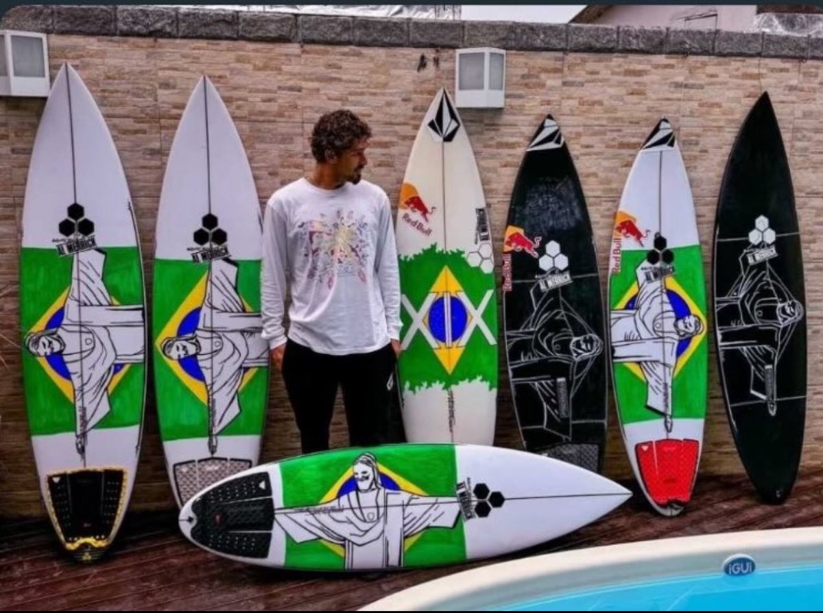 So this 23 year old Brazilian surfer  could not use his Christ the Redeemer surfboards because they violate Olympic rules. But mocking and blaspheming Christianity is permitted in Opening Ceremonies? Got it. Article 50 of Olympic Charter: “no type of political, religious or