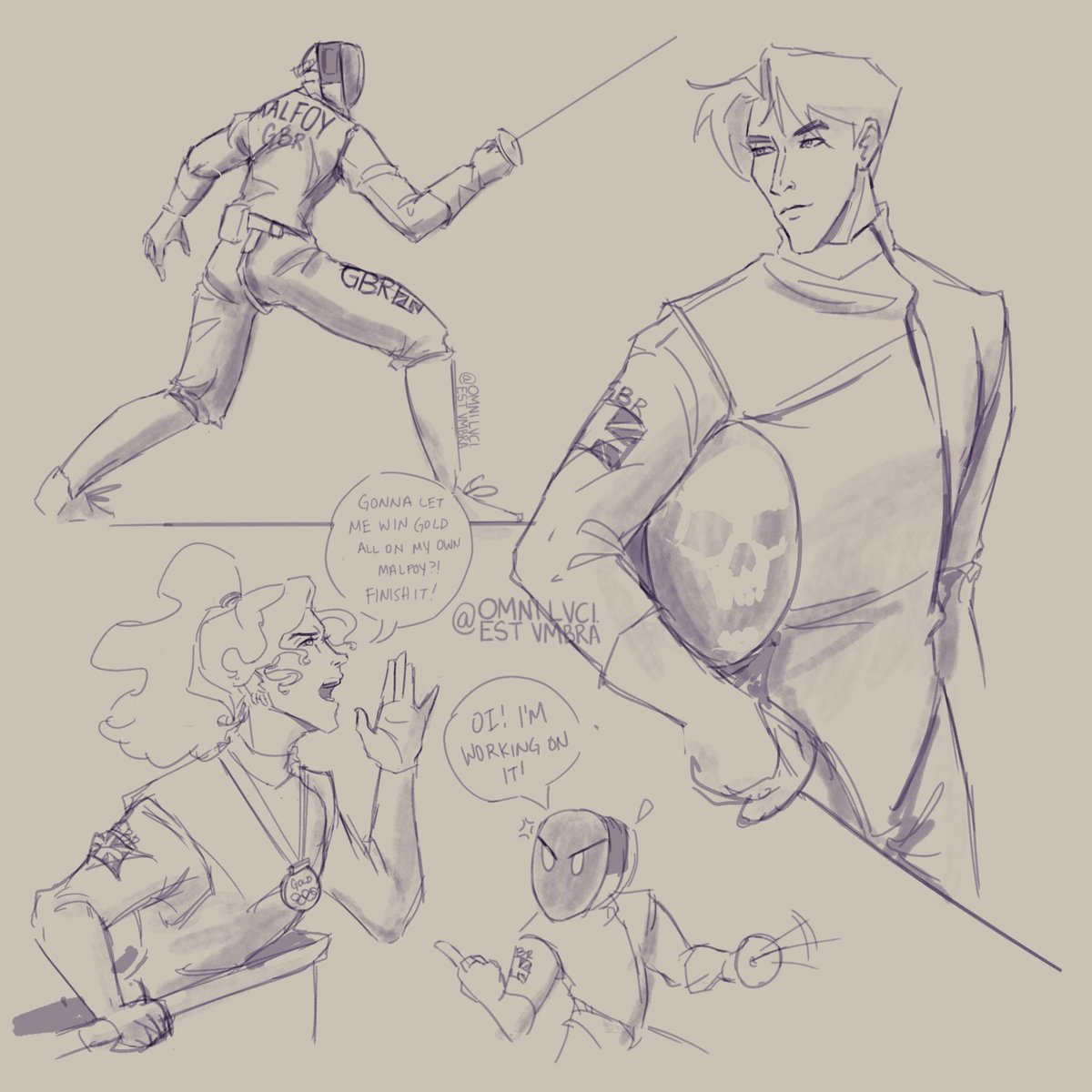 Olympics Sketching Series (1/?)
Fencing 🤺🤺