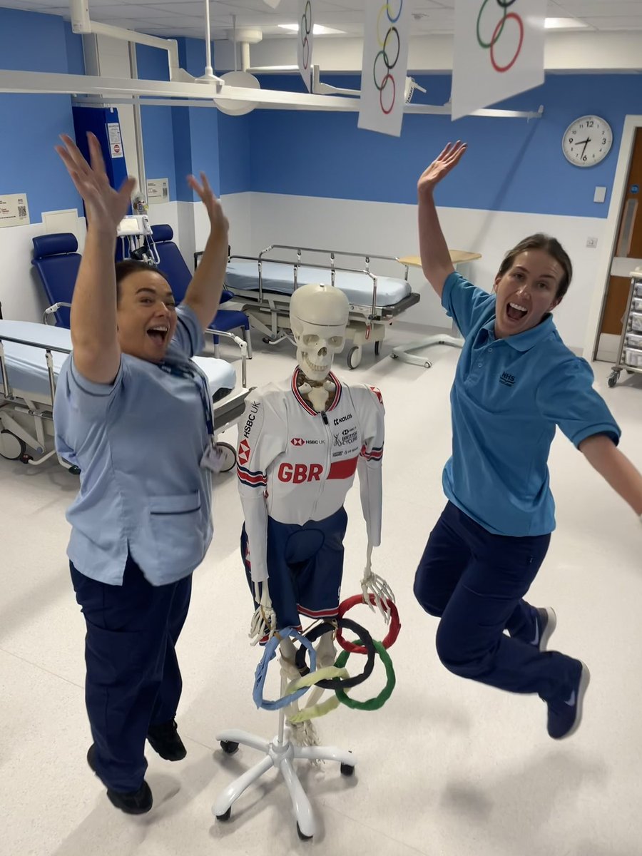 Massive thank-you to <a href="/ryanowens0/">Ryan Owens</a> <a href="/BritishCycling/">British Cycling</a> for getting our MIU in the #OlympicGames spirit #Paris2024 <a href="/NHSLanarkshire/">NHS Lanarkshire</a>