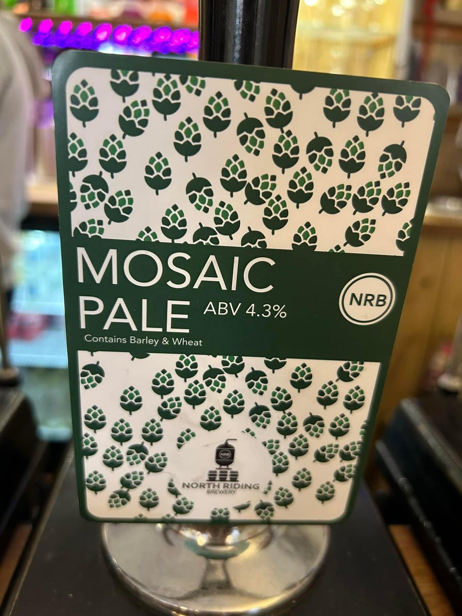 WathTap's tweet photo. A staff and customer favourite, this one won’t be around for long. Fresh on this evening @northridingbrew Mosaic. 

Full updated cask list is: 
@LittleCritsBrew shire horse bitter 
@northridingbrew US session, mosaic, Porter &amp; walnut stout 
@RatBrewery ratnarök https://t.co/NTaT3Y1j8c