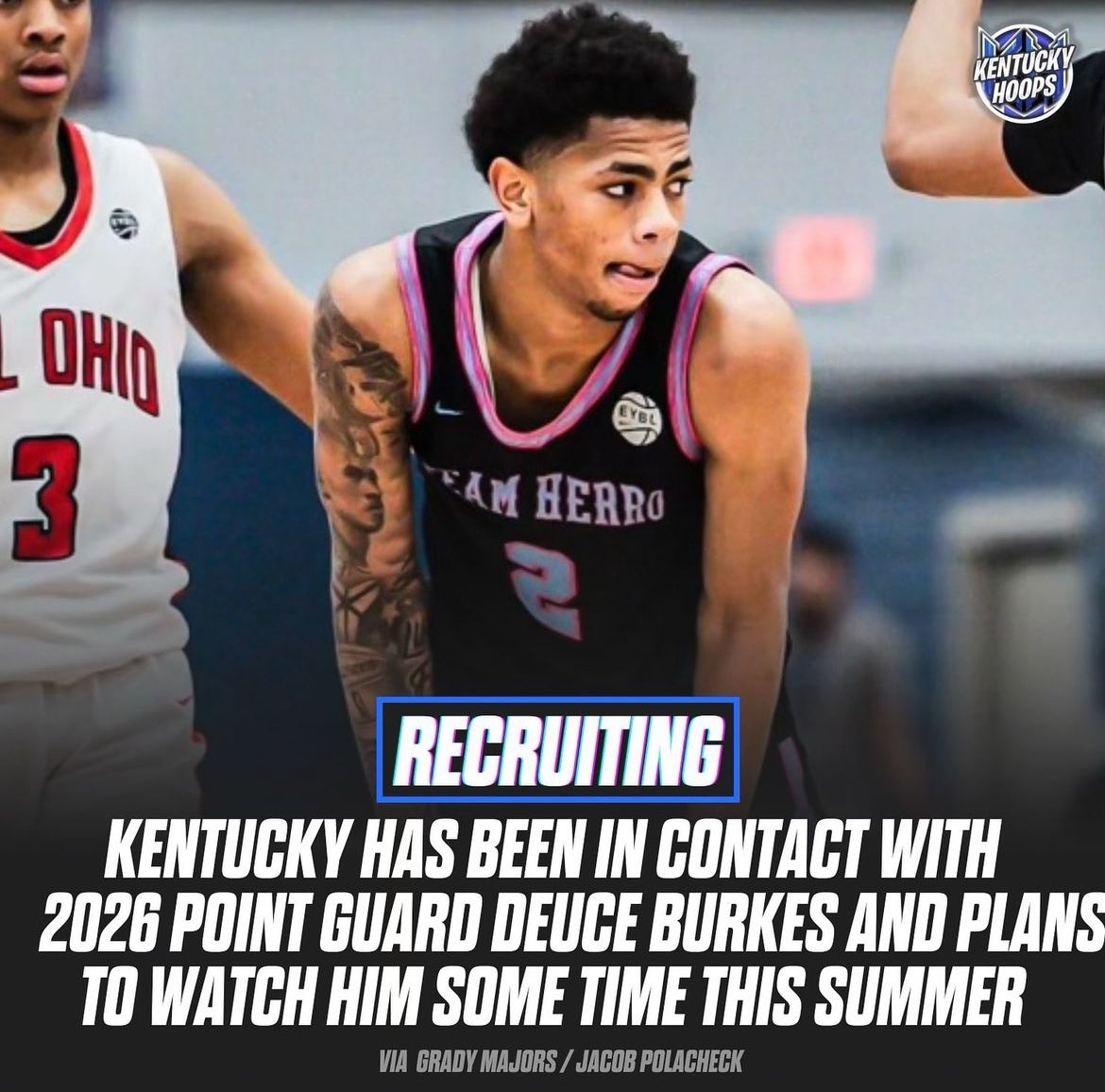Kentucky has recently been in contact with 2026 PG Deuce Burkes! 🔥💪

Burkes is from Wisconsin and plays AAU Ball for Team Herro 💙👀