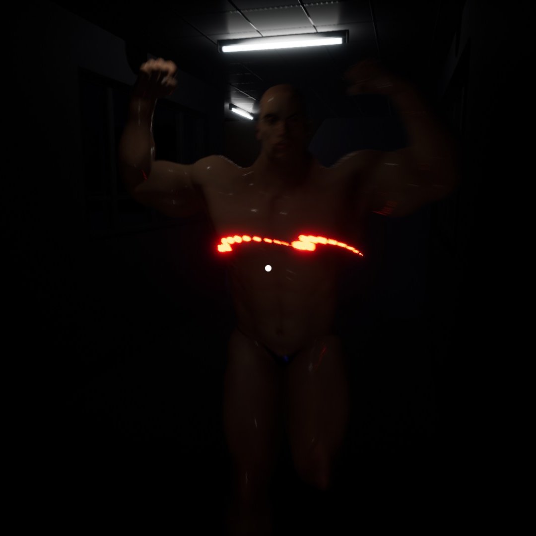 chu_chu_jp's tweet image. #ProteinforMuscle 
#プロテインフォーマッスル 
#ホラゲー 
#ホラーゲーム 
#ホラーゲーム実況 
#ホラーゲーム配信 
#Horror 
#HorrorGame 
#GameStreaming 
「Hello!HaHaHa…You lose…」
赤い光を放つゲーミングTKBでドタドタ走り迫るマッチョ怖ぇよ😇
配信中Easyは4回クリアしましたがHardはムリ🤥