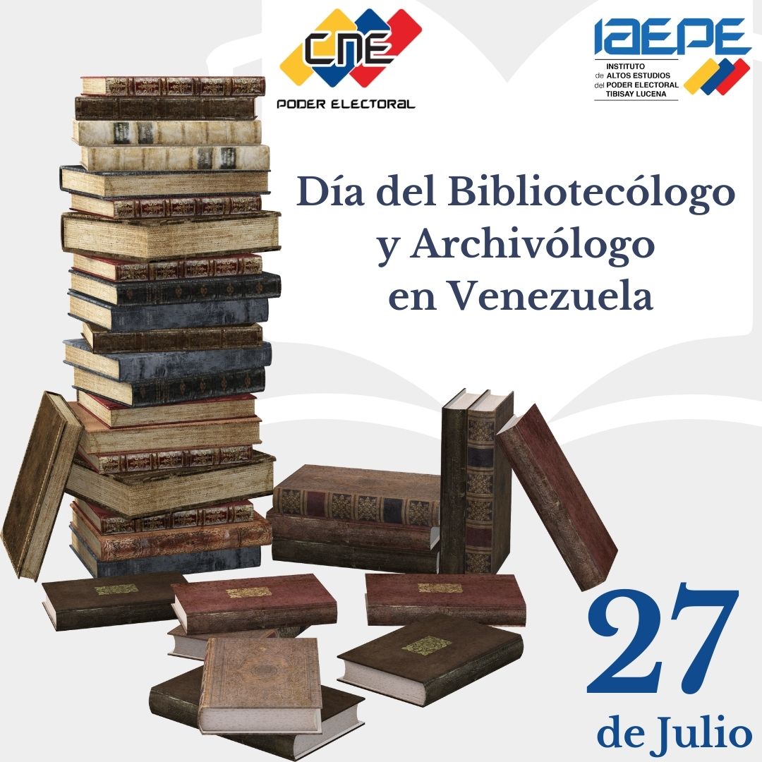 El <a href="/IAEPE_VZLA/">INSTITUTO DE ALTOS ESTUDIOS DEL PODER ELECTORAL</a> se une a la celebración del Día del Bibliotecólogo y Archivólogo en Venezuela.

Responsables de la custodia y resguardo documental.

Felicitación especial a nuestro Centro de Documentación e Información.