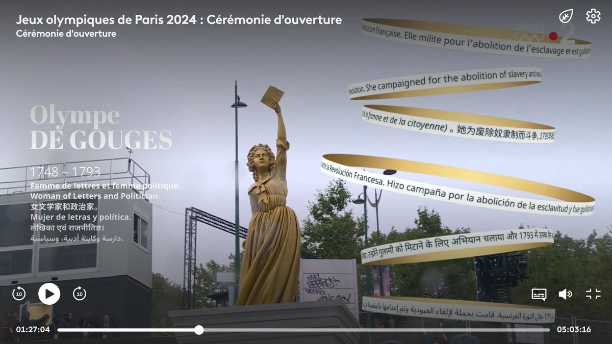 fondation_me's tweet image. Olympe de Gouges,  Paulette Nardal : 2 femmes de la sélection de biographies de la FME  parmi les dix choisies par l’équipe de la cérémonie d’ouverture des JO #Paris20024
Retrouvez leur vie et leurs combats pour l’égalité sur le site de la FME… et bientôt dans 4 gares SNCF ! 1/3