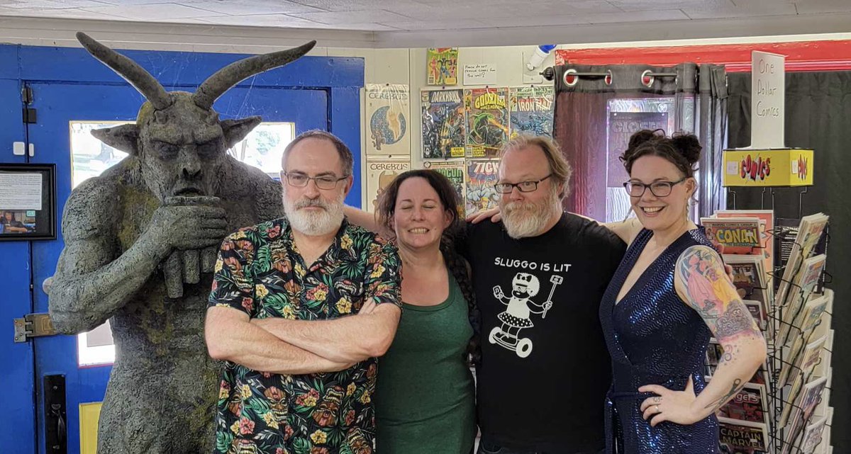 Thanks to <a href="/theJessMcHugh/">Jessica McHugh</a> and <a href="/ChuckWendig/">Chuck Wendig</a> for another successful signing at Vortex Books &amp; Comics in Columbia PA. If you missed it, we have limited quantities of signed books still available in store (now) and will also be in our online store tomorrow.
