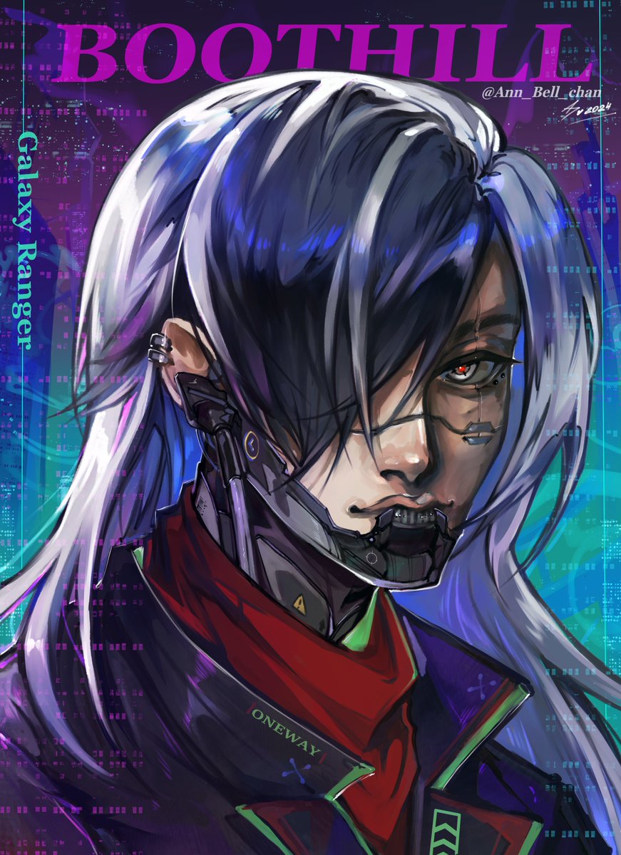 Another attempt to paint something new.  Boothill in Cyberpunk style 💋🌌

#HonkaiStarRail #HSRFanart #Boothill #artshare