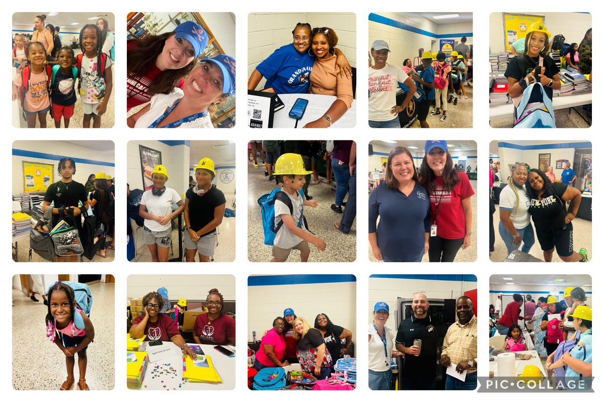 SarahCalveric's tweet photo. Shout out to Caroline’s Promise, our community, faith, and business partners, football/student helpers, and CCPS for an amazing supply giveaway event. Over 1,600 backpacks were given out and thousands of school supplies! #OneCaroline https://t.co/6NaDVxHSmf