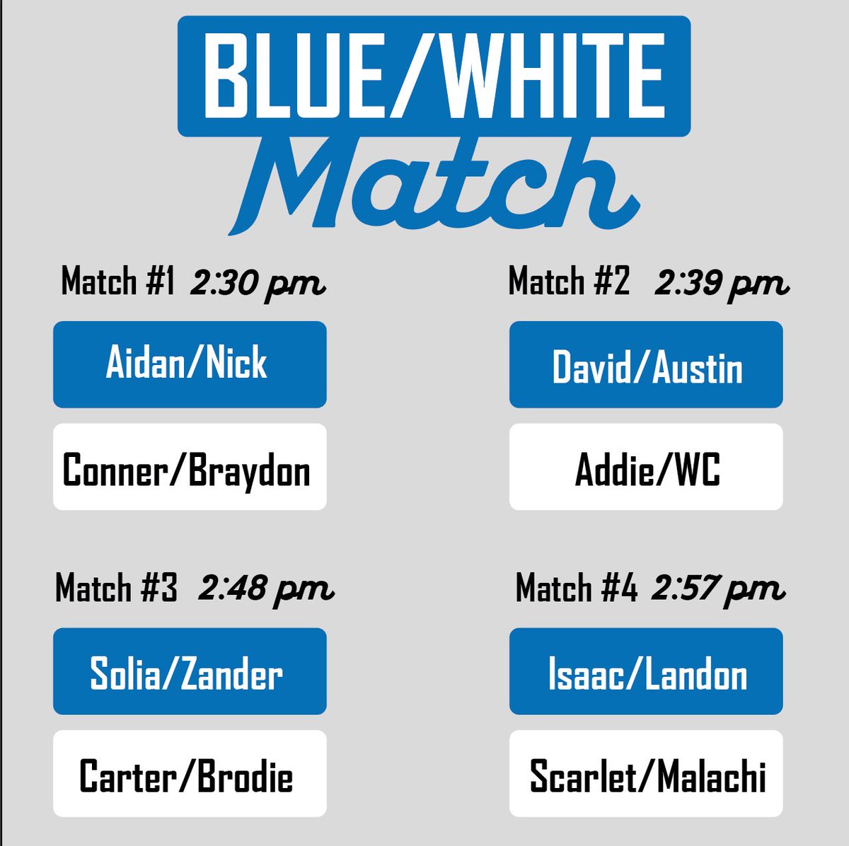 This Monday we battle for the Blue/White Cup! <a href="/RockvaleHS_Ath/">Rockvale High School Athletics</a> <a href="/RockvaleHigh_TN/">Rockvale High School</a>