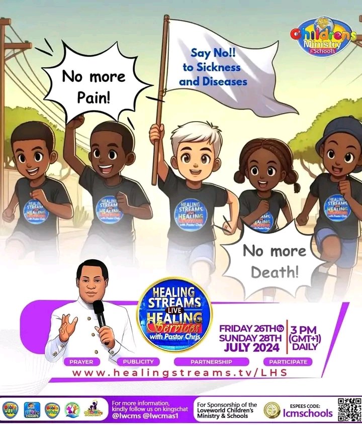 👇GOOD NEWS👇
 Do you require healing in your body? 
The Healing Streams Live with Pastor Chris is here. 

Click LINK to participate 👇healingstreams.tv
@spectranetlimited

I had a hitch free streaming for Day 1 and Day 2🥳 with my data pack.

Day 3 loading 😎 
#BibleClub
