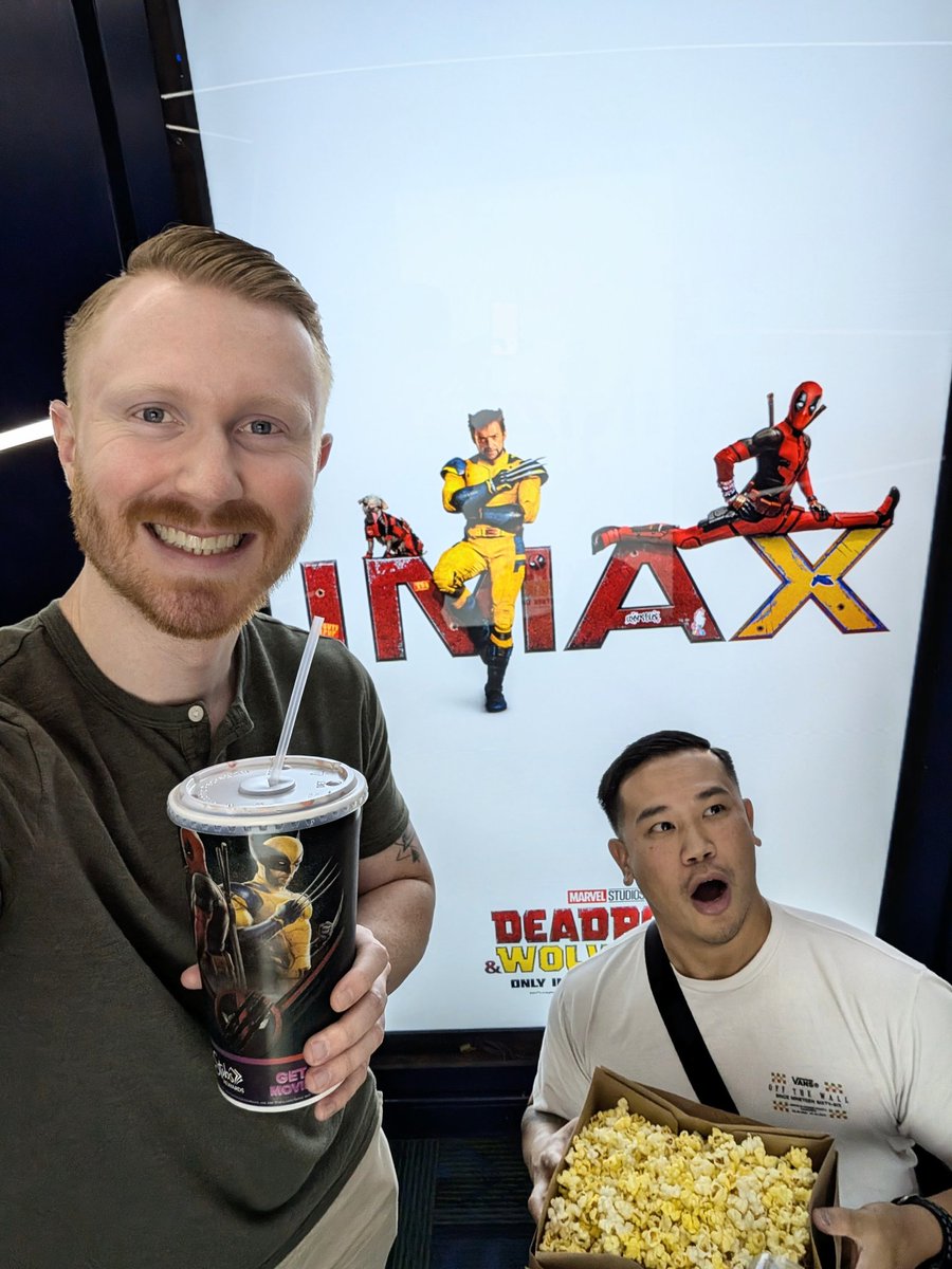 wasabullfrog92's tweet photo. Very excited to finally see #DeadpoolWolverine but especially excited to see @VancityReynolds 😜 We loved seeing your nonstop ads for this everywhere lol ❤️💛 https://t.co/iQ9oVNzx3K