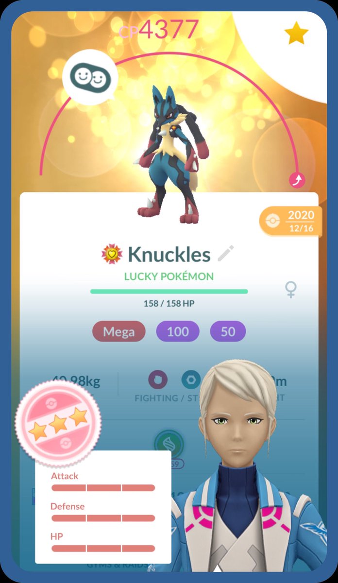 LaundroMATT__'s tweet image. Super fun Lucario Raid Day. Been waiting a long time to have enough XLs to max this. 🥊
#PokemonGOApp