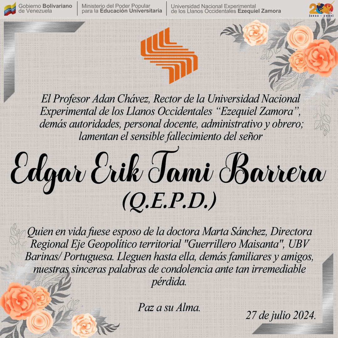 🖤 Hacemos manifiesta nuestra solidaridad con sus familiares, amistades y seres queridos a quienes enviamos un fuerte abrazo de condolencias deseándoles paz, fortaleza y consuelo ante tan dolorosa e irremediable pérdida. 
🕊️Paz a su Alma
#QEPD 🙏🏽