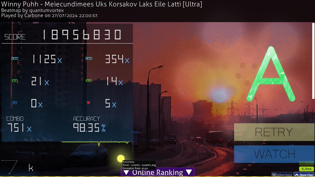 Carboneop's tweet photo. WHAT THE FUCK THATS MY BEST FUCKING SCORE https://t.co/GIwDjSdPuP