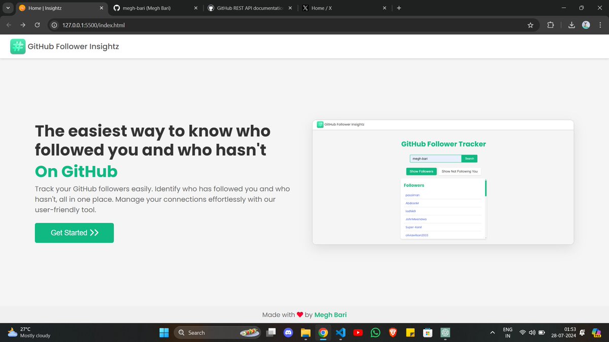 meghtrix's tweet photo. 🌙 It’s 2 AM and the grind never stops. 🚀 Working on something that’s almost ready to shine. Stay tuned for the reveal! ✨

#LateNightCoding #ProjectInProgress #StayTuned #GitHub #Coding #JavaScript #ProjectUpdate https://t.co/gOeoQ9nAk1
