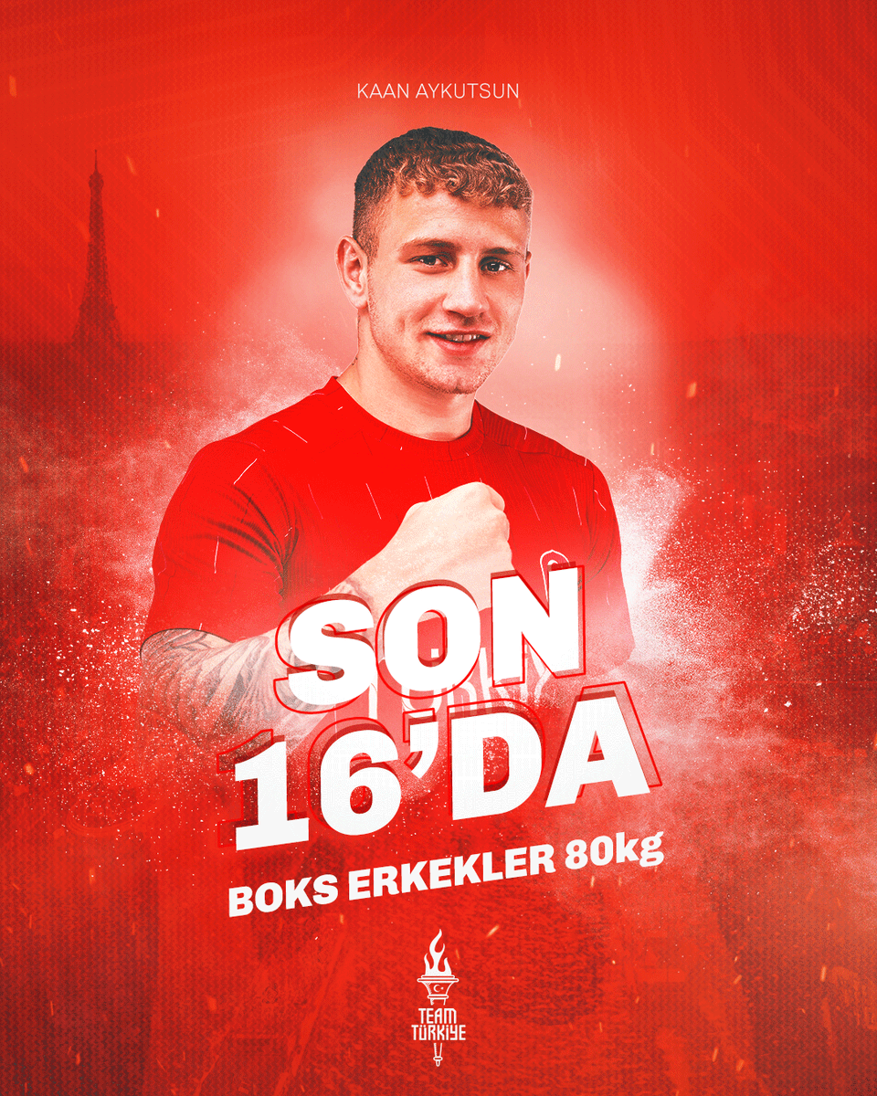 #Paris2024 Olimpiyat Oyunları'nda milli boksörümüz Kaan Aykutsun, erkekler 80kg ilk turunda İtalya'dan Salvatore  Cavallaro'yu 4-1 yenerek adını ikinci tura yazdırdı.🥊

🇹🇷Sporcumuz ikinci tur karşılaşmasını 30 Temmuz Salı günü yapacak.