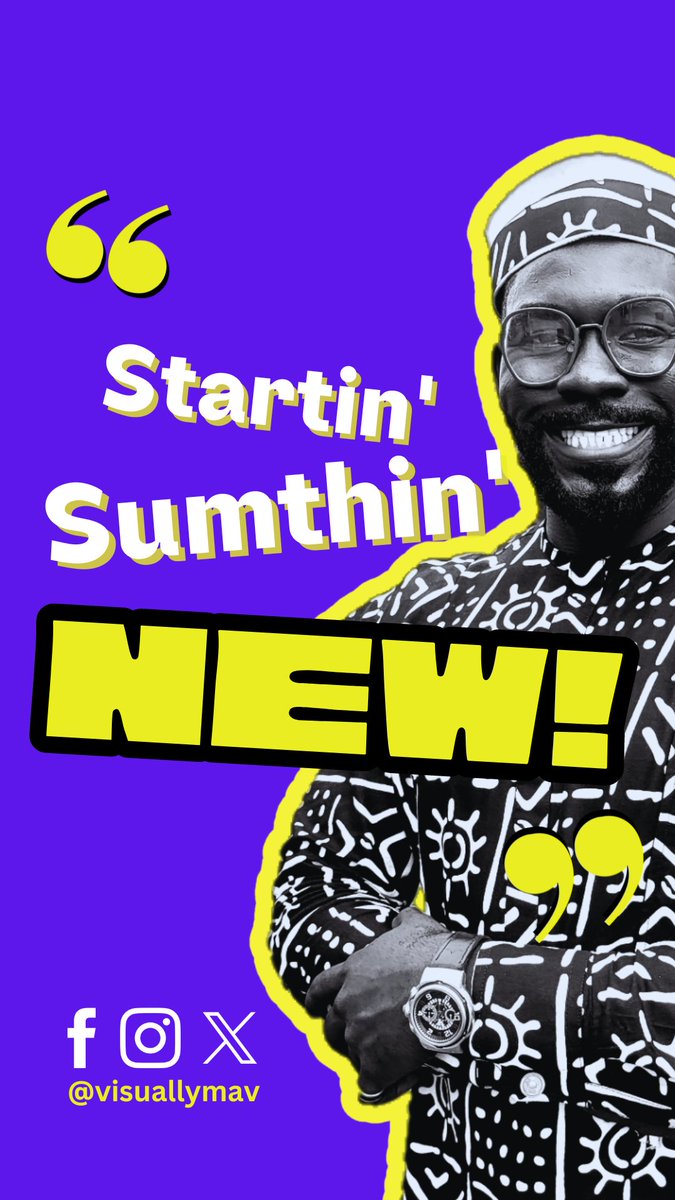 visuallymav's tweet photo. After much deliberation, consideration, procrastination, and no divination, I will finally be "Startin' Sumthin' New"

It has been in the pipeline for a very long time now.

What could it be about? See the next few videos. https://t.co/MzISm9xTzY