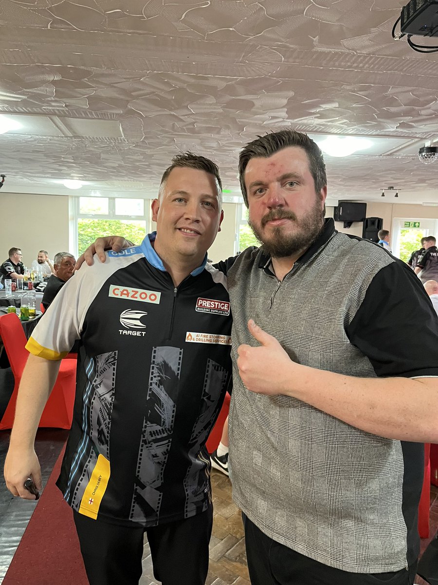What a night playing against the 13th best player in the world <a href="/Dobey180/">Chris Dobey</a>, had a great laugh on and off the stage, what an absolute gentleman he is. He will be so successful in this game, his mentality is elite. Cheers for the game and memories Hollywood! 🎯🍻🎥
