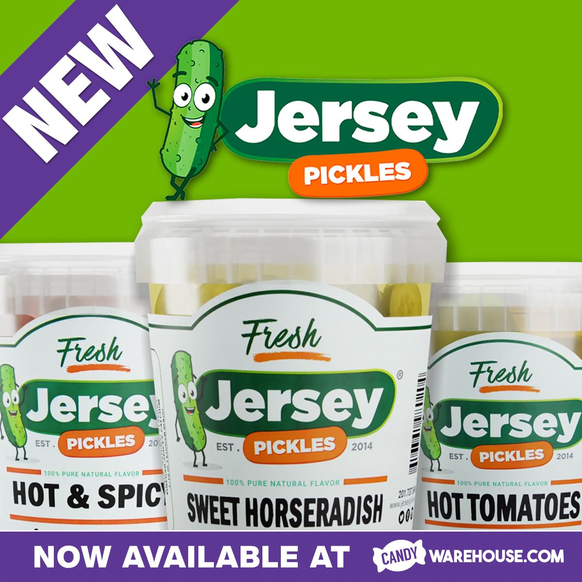 🥒🥒 NEW at CandyWarehouse -  You'll love the high quality and unique flavors of Jersey Pickles.
buff.ly/3WIUt4I