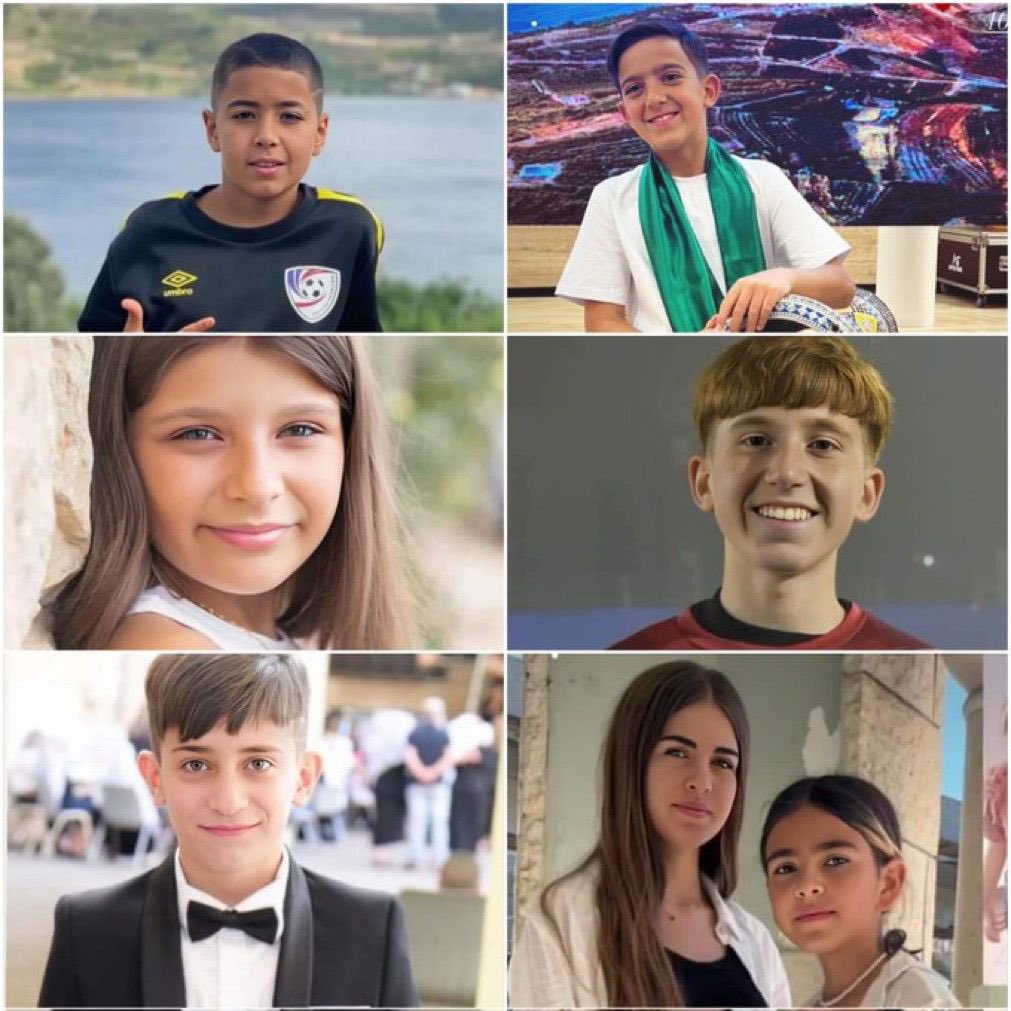 Some of the children murdered by Hezbollah today in Israel. May their memories be blessed. 🕯️ 💔