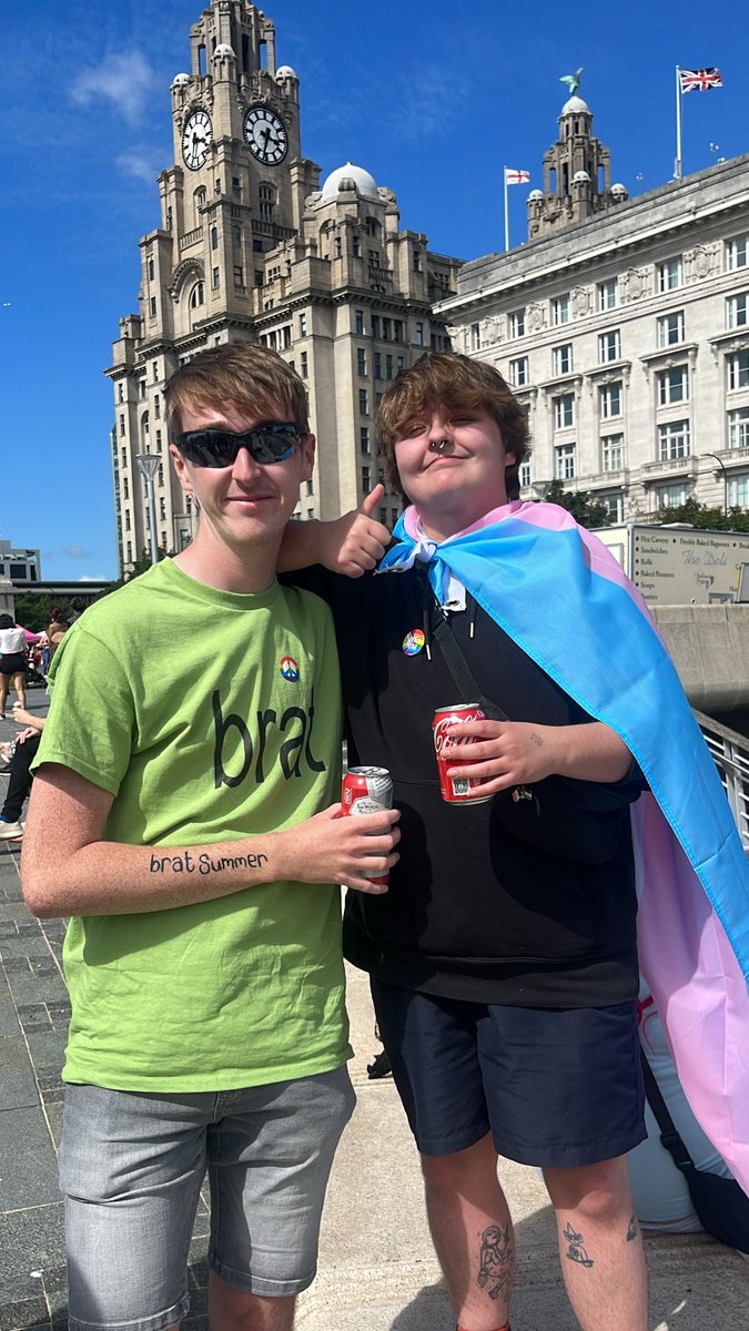 testobro420's tweet photo. my first pride out as a trans man :^) https://t.co/5qTfJjVPJ7