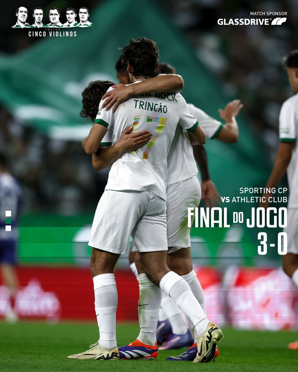 nucleo_scp_bcl's tweet image. Os Leões vencem o Athletic Club e conquistam o #Troféu5Violinos 🏆

⚽ Pote, Edwards e Trincão

#SCPAC // 3-0 #SportingCP #NúcleoSCPBarcelos
