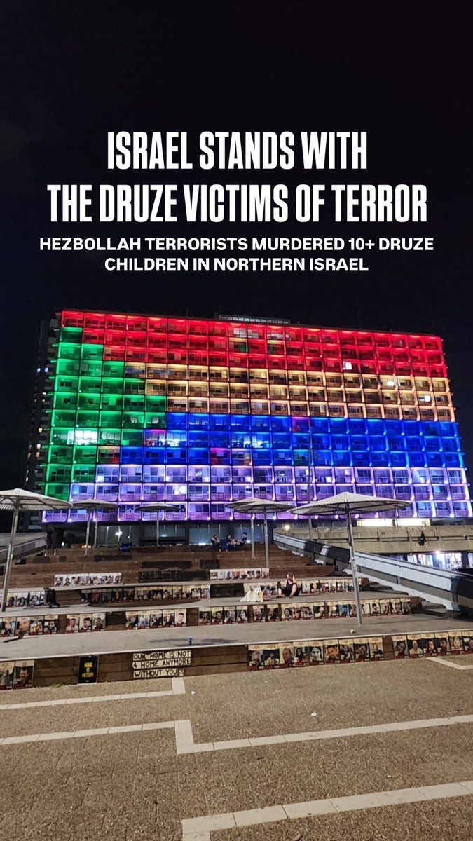 Israel stands with the Druze victims of terror. Hezbollah terrorists murdered 10+ Druze children in northern Israel.