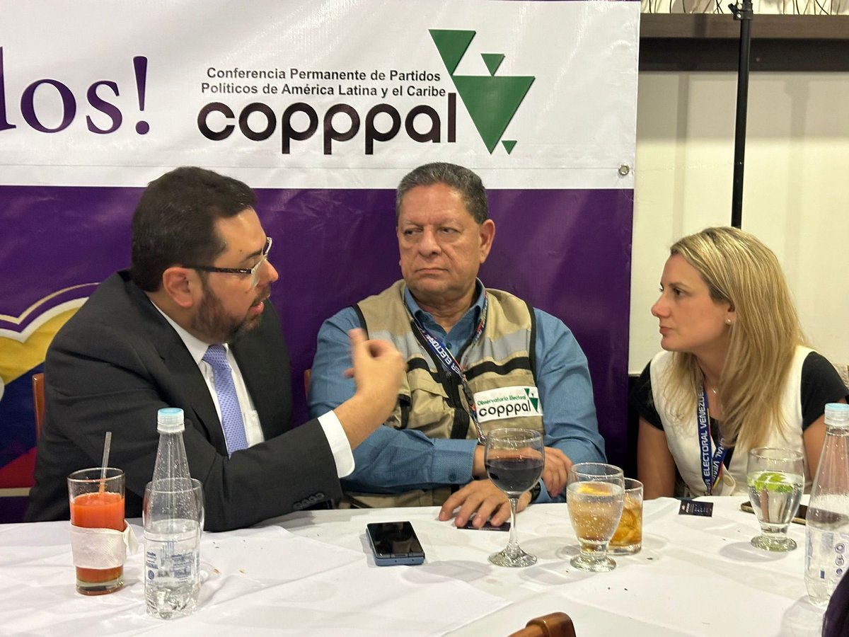 ¡Maravillosa reunión! 
Bienvenidos observadores de <a href="/copppal_oficial/">copppal-oficial</a> y <a href="/CopppalObserva/">Observatorio Electoral Copppal</a> a Venezuela 🇻🇪 ✏️
¡Viene una nueva época para Venezuela!