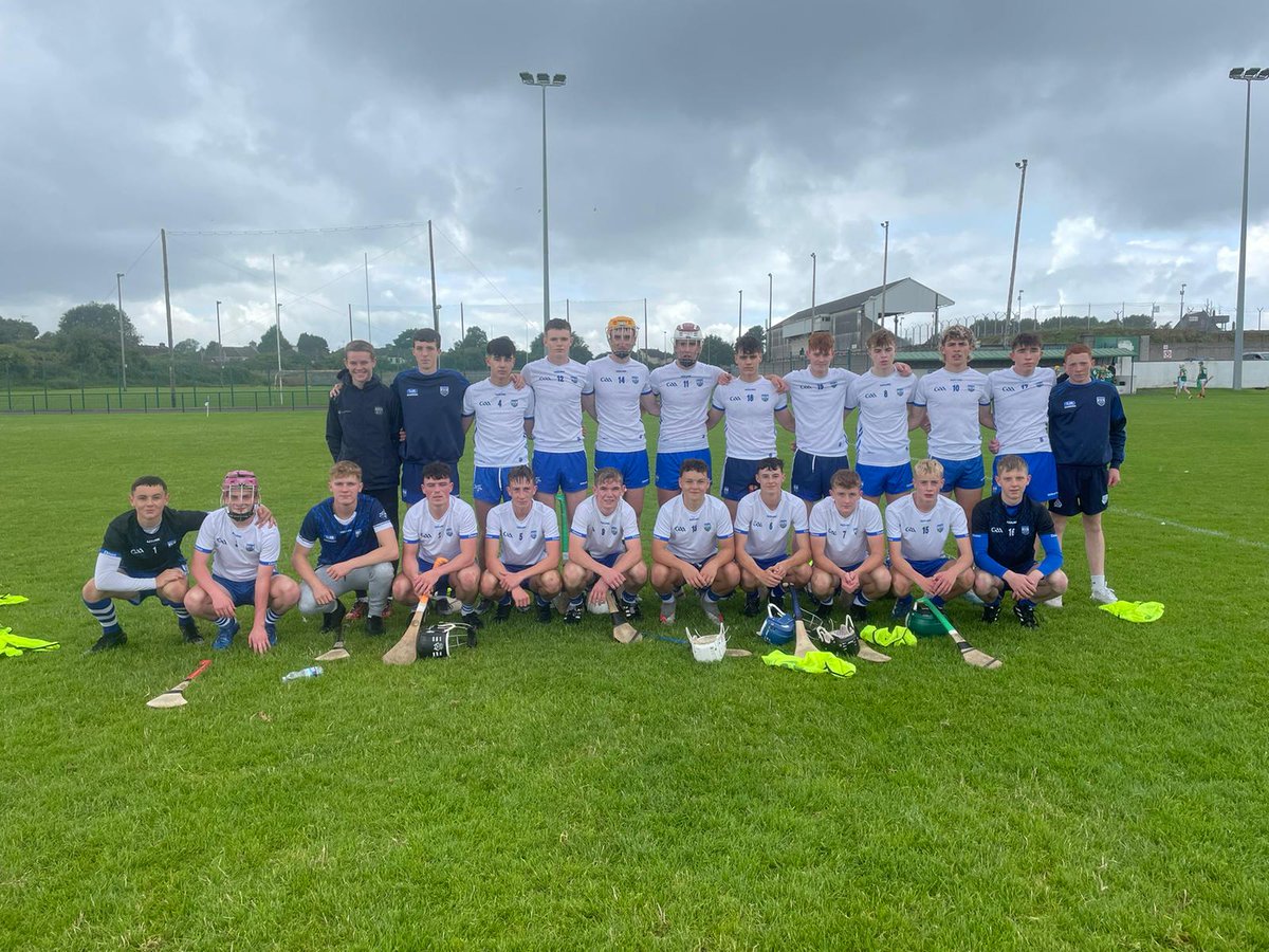 WaterfordGAACG's tweet photo. Well done to our Under-16 Hurlers who overcame @MeathCoaching this afternoon in their latest National C'ship fixture, many thanks to @NavanOMahonys for hosting the game, FT #Meath 0-18 #Waterford 6-12, well done to all the panel &amp; management 👍👏✅️⚪️🔵🏑 @WaterfordGAA #GAA https://t.co/GLVcnsY0ao