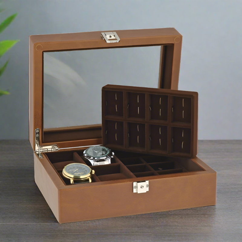 aevitas_uk's tweet image. Experience the perfect mix of style and practicality with our 16 Cufflinks and 4 Piece Watch Box in Cognac Brown Genuine Leather Wood. Available now at Aevitas UK for £153.95. #AevitasUK #WatchBox #StyleMeetsFunctionality aevitas-uk.co.uk/products/16-pa…