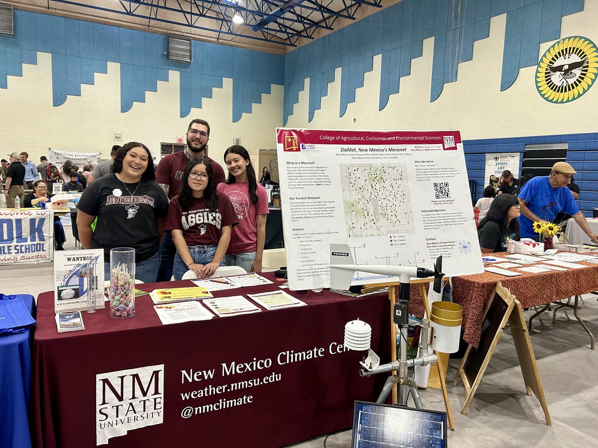 A few of our ZiaMet crew spent the day talking weather and climate at the Pueblo of Isleta Environmental Fair.