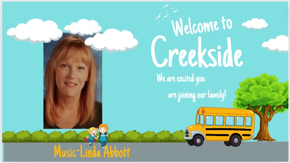 🎵 Welcome aboard Ms. Abbott! 🎶 We're thrilled to have you join our team and bring your passion for music to our school. Your energy and creativity will inspire our students to explore new rhythms and melodies. Let's make this year a symphony of success and joy!