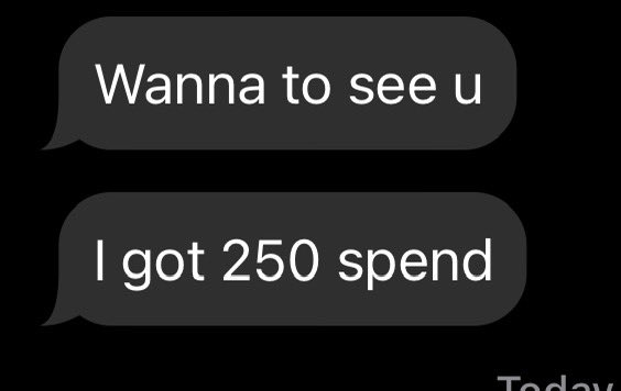 This nigga really tried to offer me Two Hundred and 50 American dollars to have sex with me and my spirit