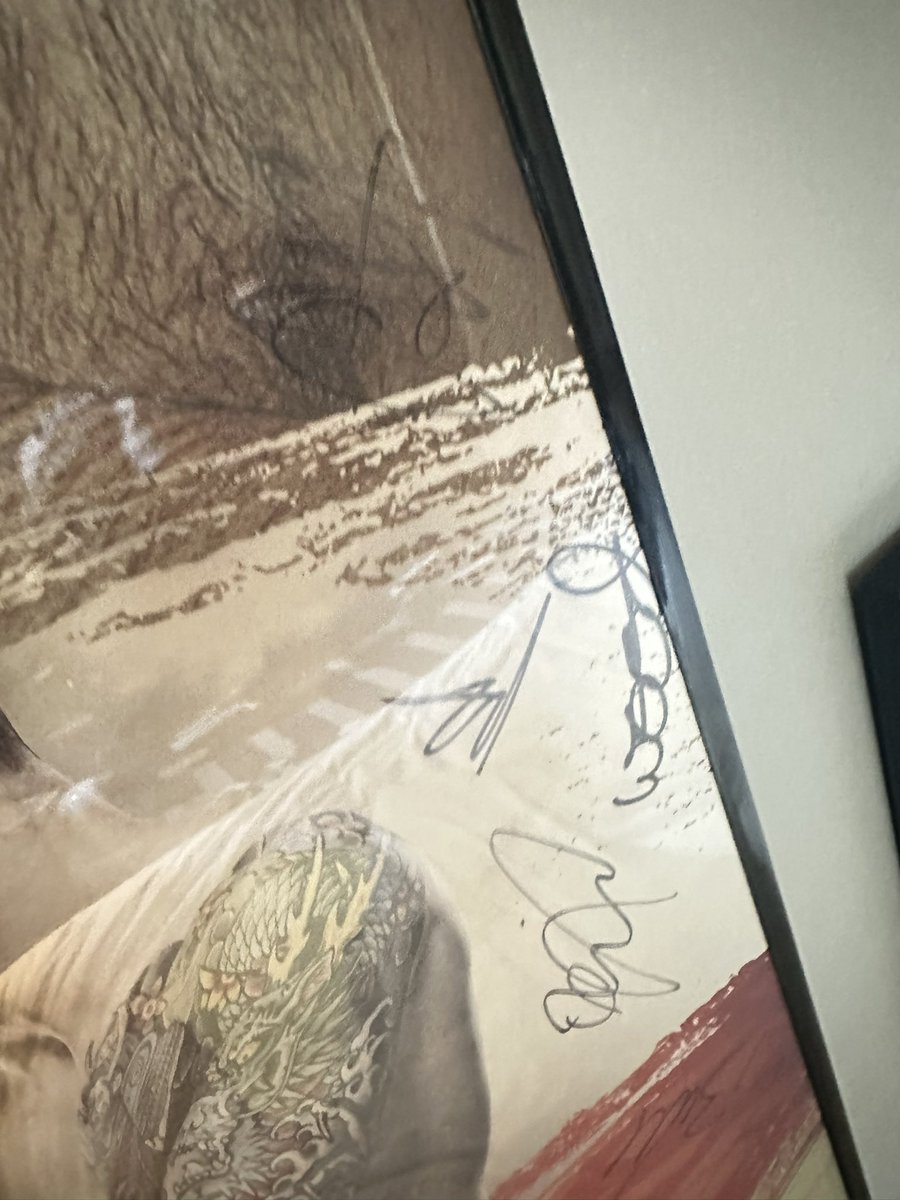 8. Signed UFC Paris Poster