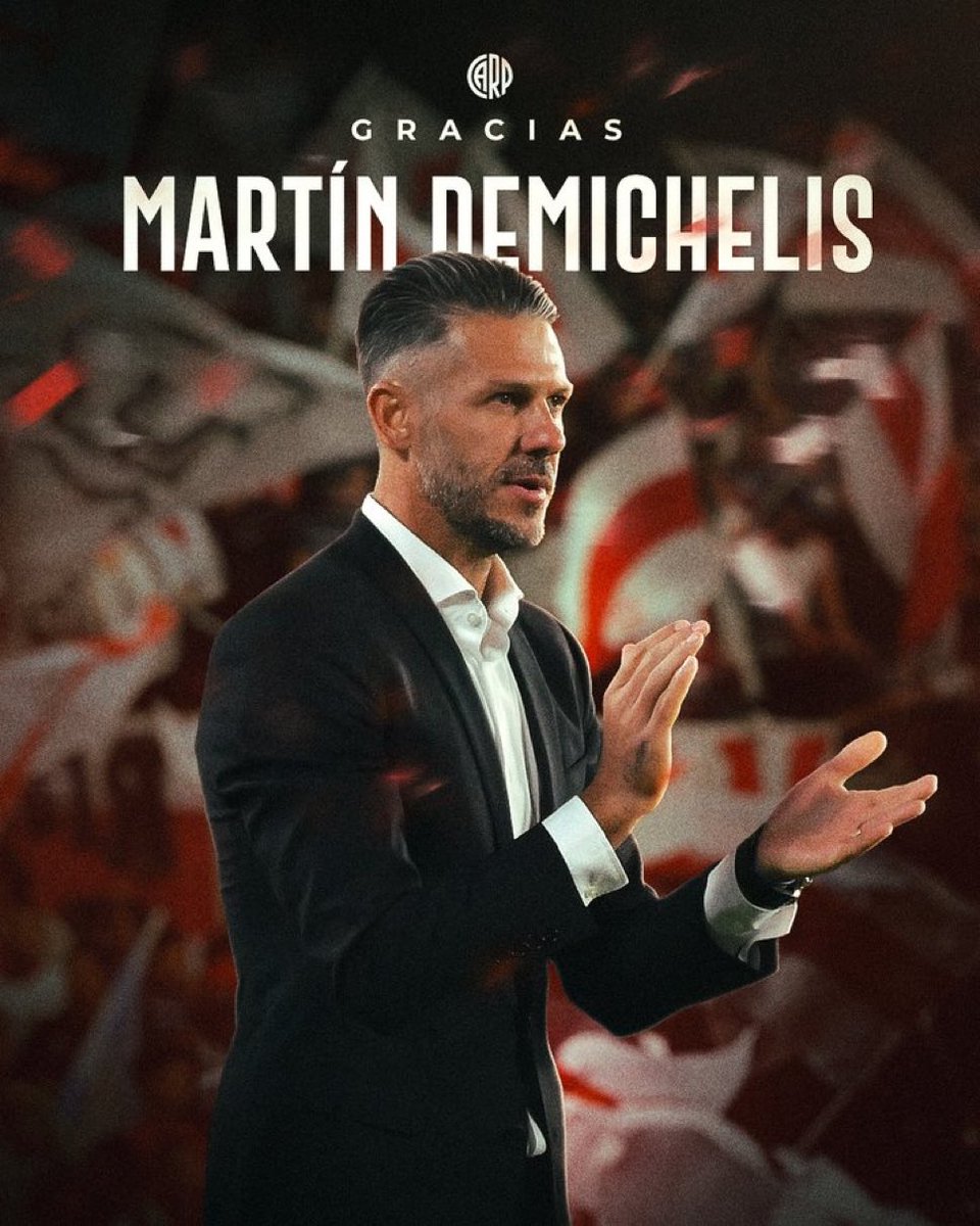 Martín Demichelis deja de ser el DT de River.