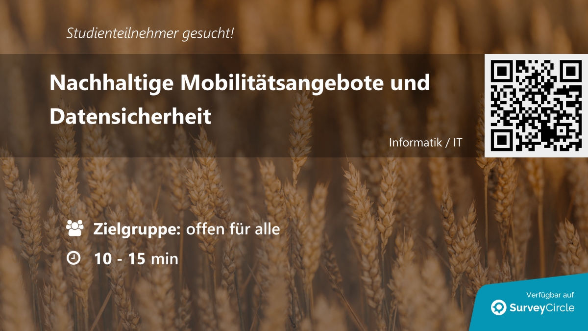 daily_research's tweet image. Teilnehmer für Online-Studie gesucht!

Thema: &quot;Nachhaltige Mobilitätsangebote und Datensicherheit&quot; surveycircle.com/GRQ3R5/ via @SurveyCircle #uni_bamberg_of

#uxdesign #usabilitytest #mobilität #maas #anonymisierung #datenschutz