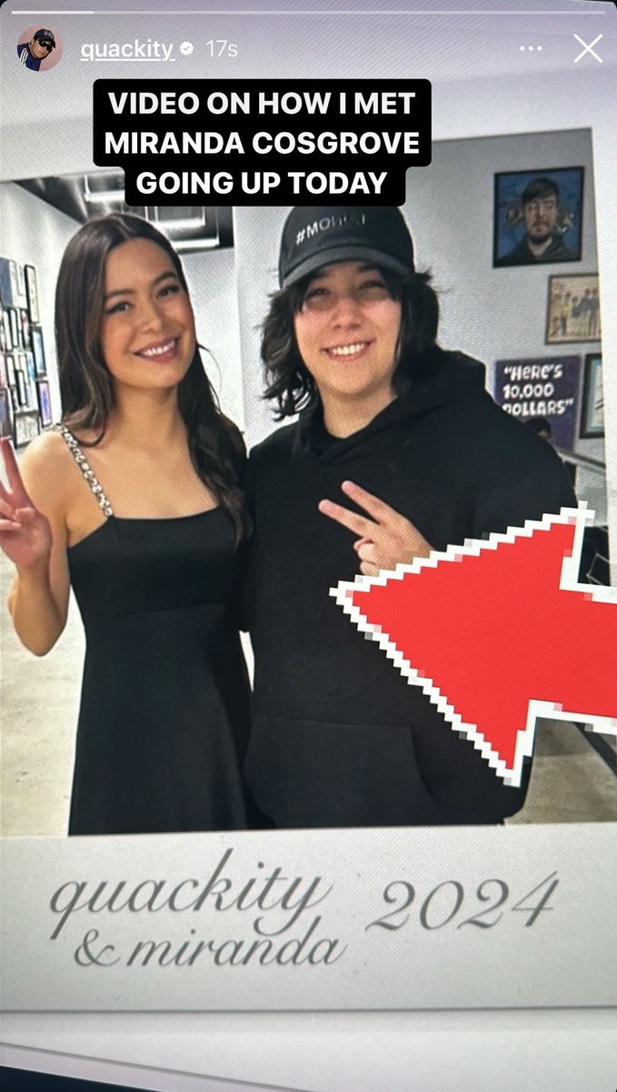 Quackity posted in his Instagram story! ✌️, image size:679x1200