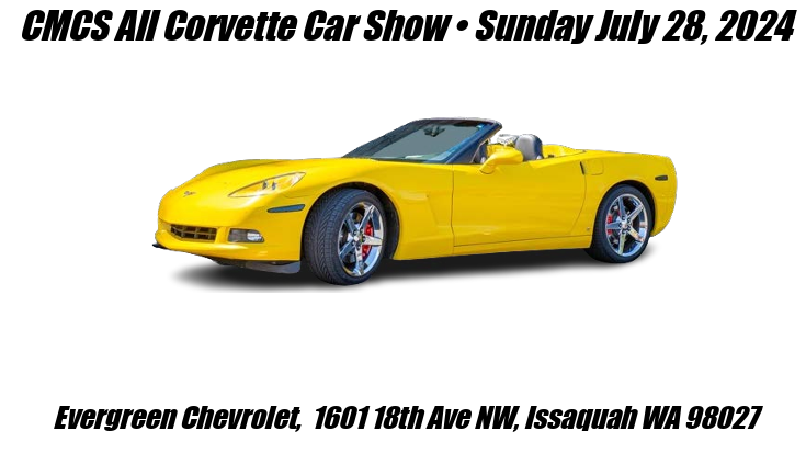 NWChevyClub's tweet image. Look forward to seeing you all at the #CMCS All Corvette Car Show tomorrow in Issaquah! corvettemarqueclub.com/event-5614068 #Corvette