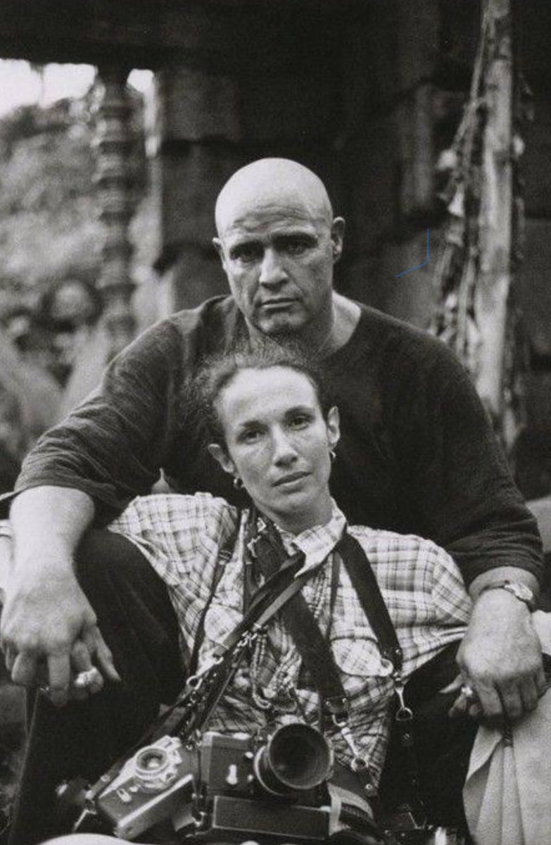 FilmsMap's tweet image. Marlon Brando and photographer Mary Ellen Mark, 1970s.