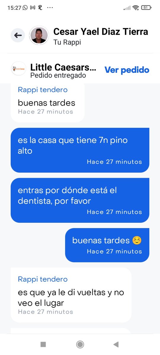 MariaVidalgo's tweet photo. @RappiMexico cada día más chakalones sus ráppi entrega, aquí les dejo mi triste historia de usuaria Rappi Pro https://t.co/L4Vm7tuR15