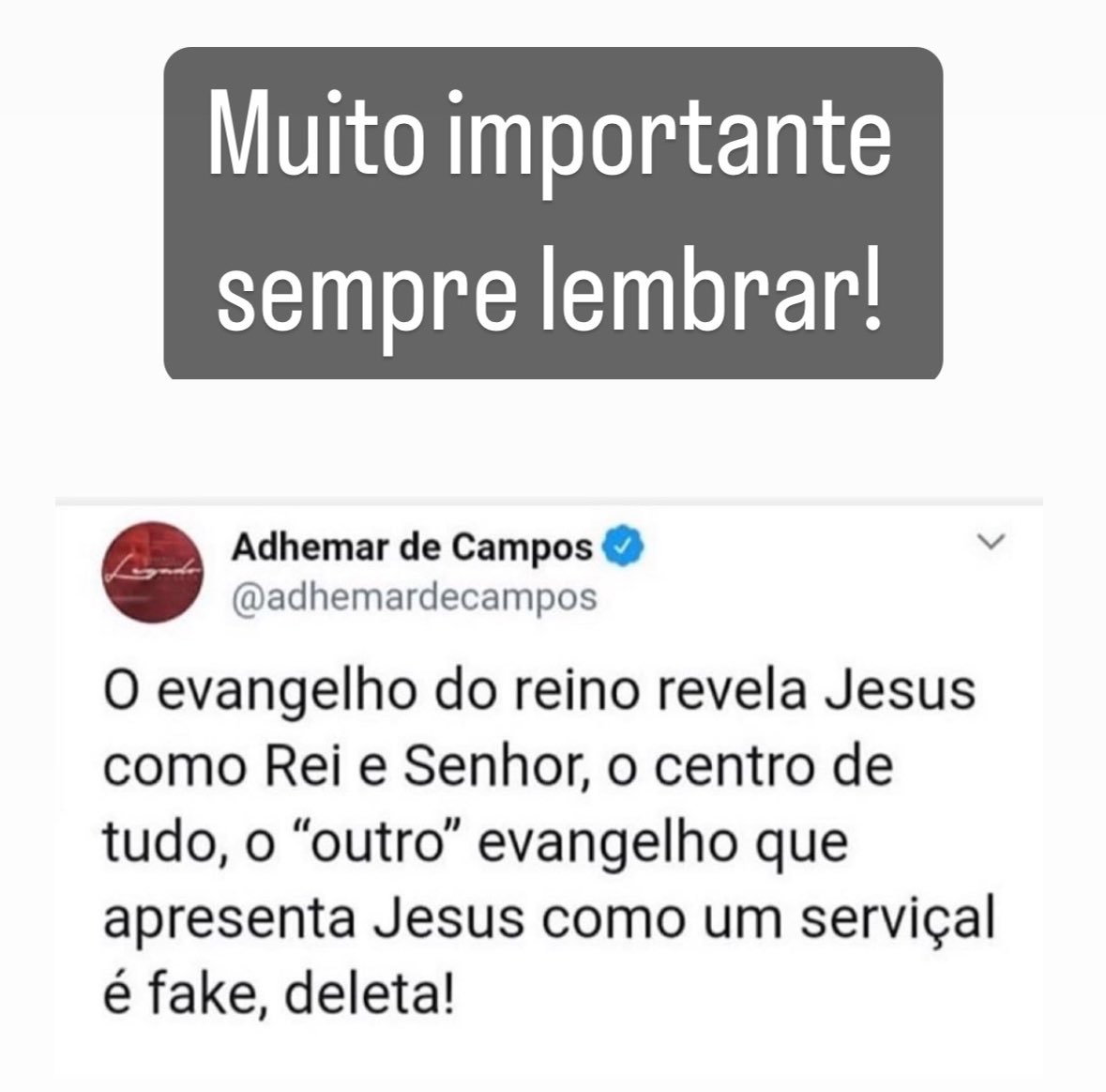 Sempre atual!