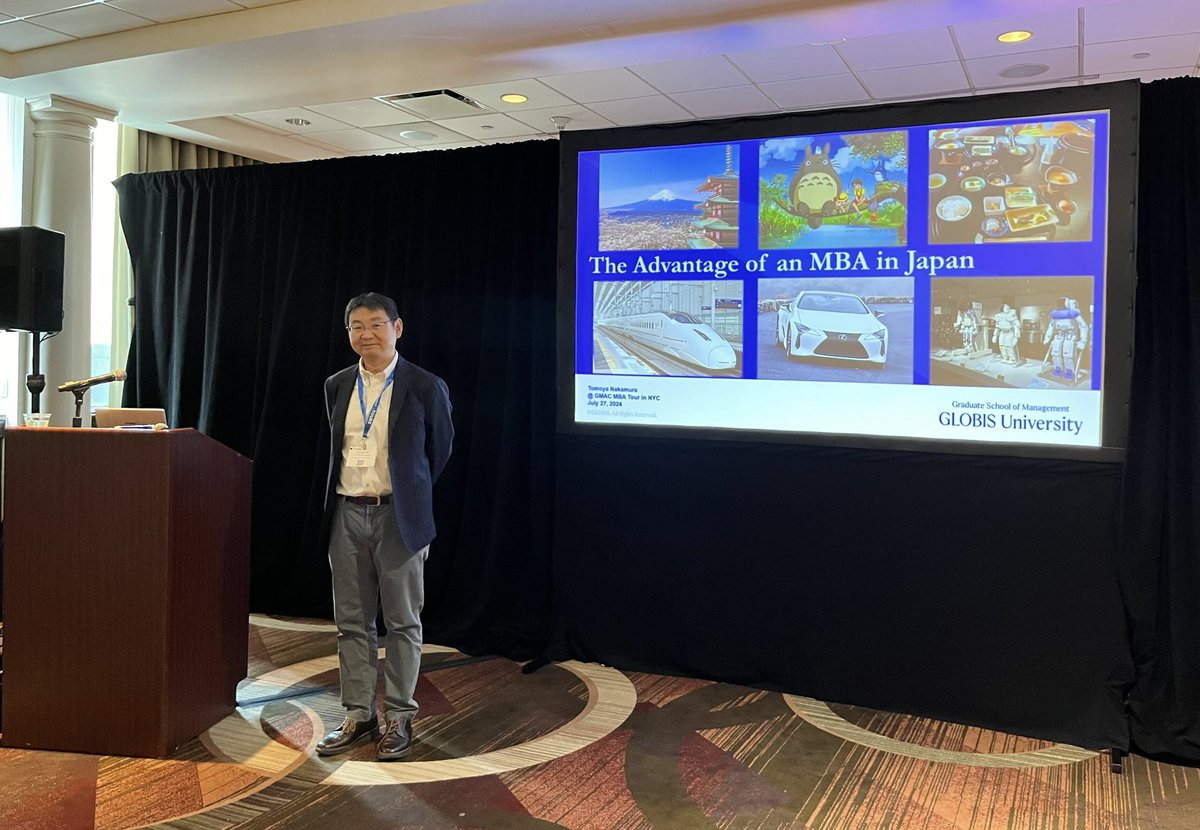 TomNakamura's tweet image. Finished my #MBATalks at the @GMACTours in #NYC.  Thanks to my colleagues, we had a new @GLOBIS_IMBA Logo Tablecloth and were able to meet fresh candidates. Now it is time to return to San Francisco. #MBAツアー #ニューヨーク #日本唯一